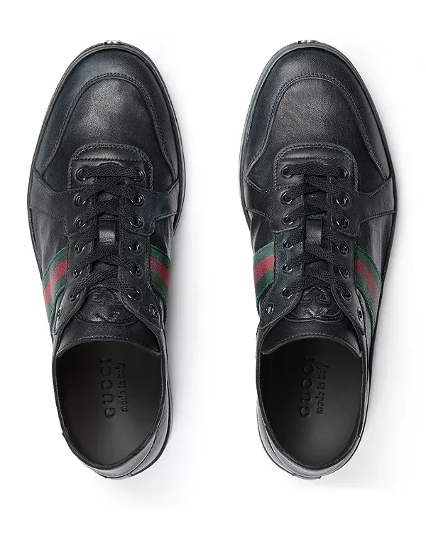 Низкие кроссовки Gucci, Black — фото 2