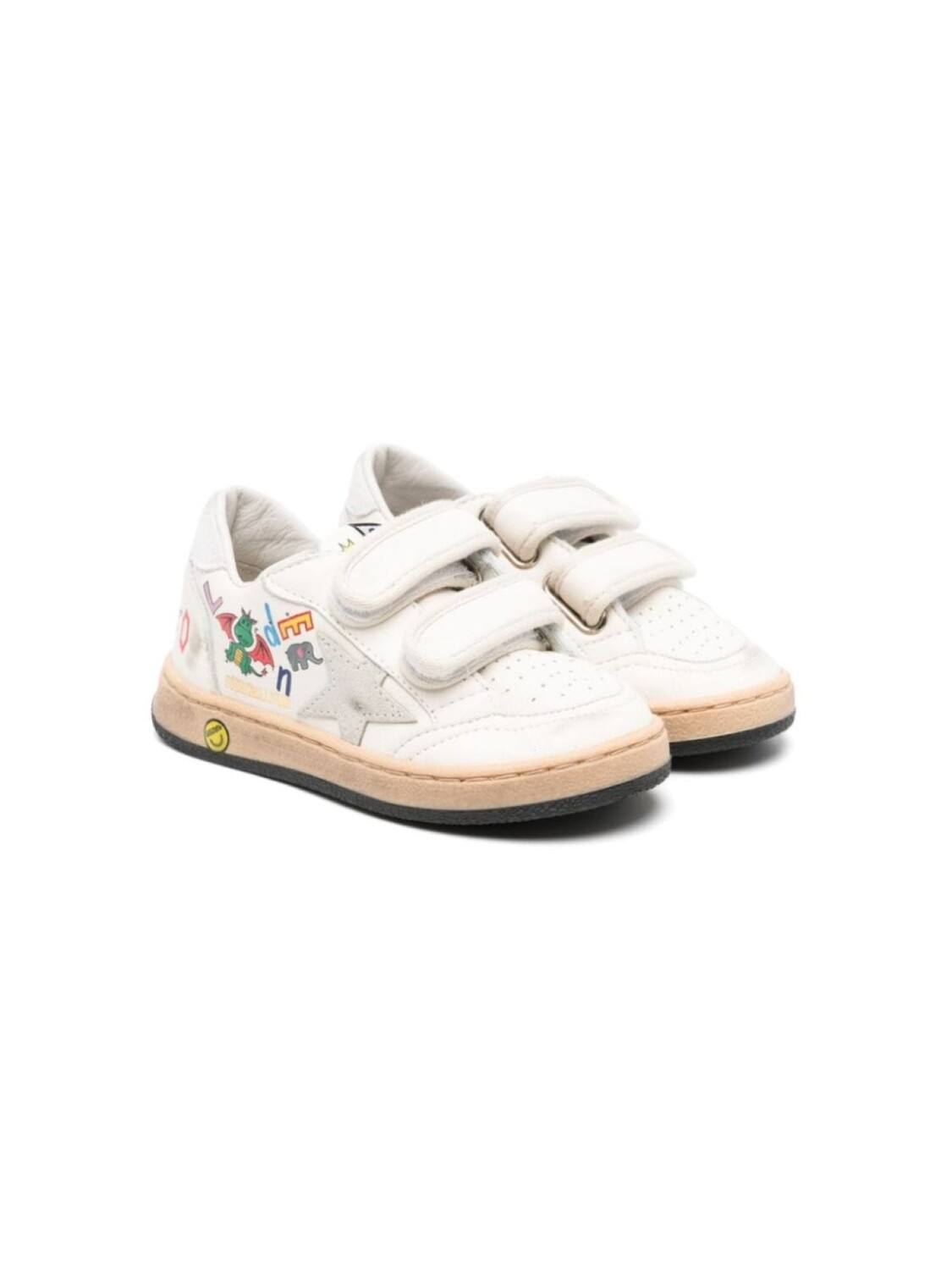 

Golden Goose Kids кеды Ball Star, нейтральный цвет