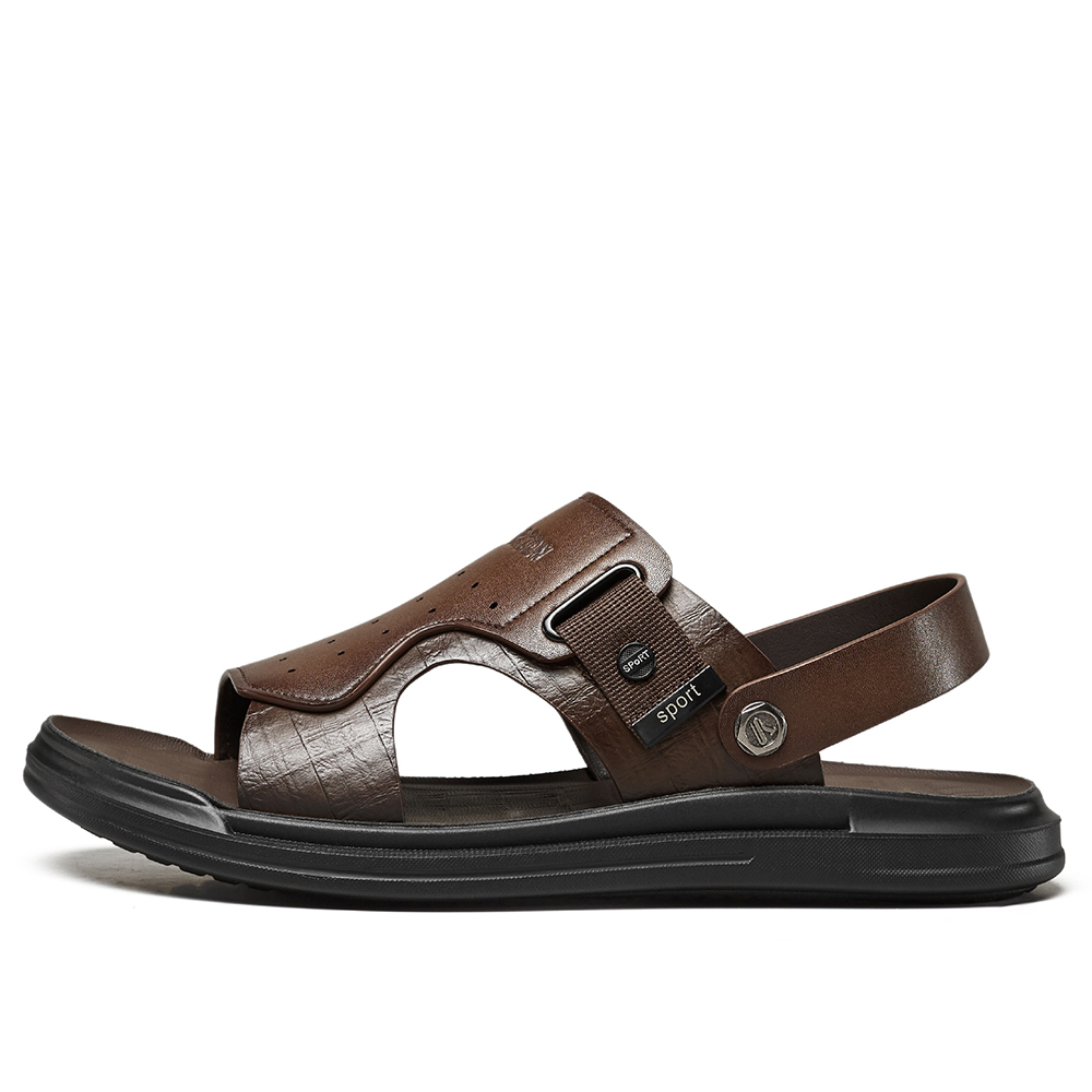 

YEARCON Мужские пляжные сандалии коричневые, цвет Brown