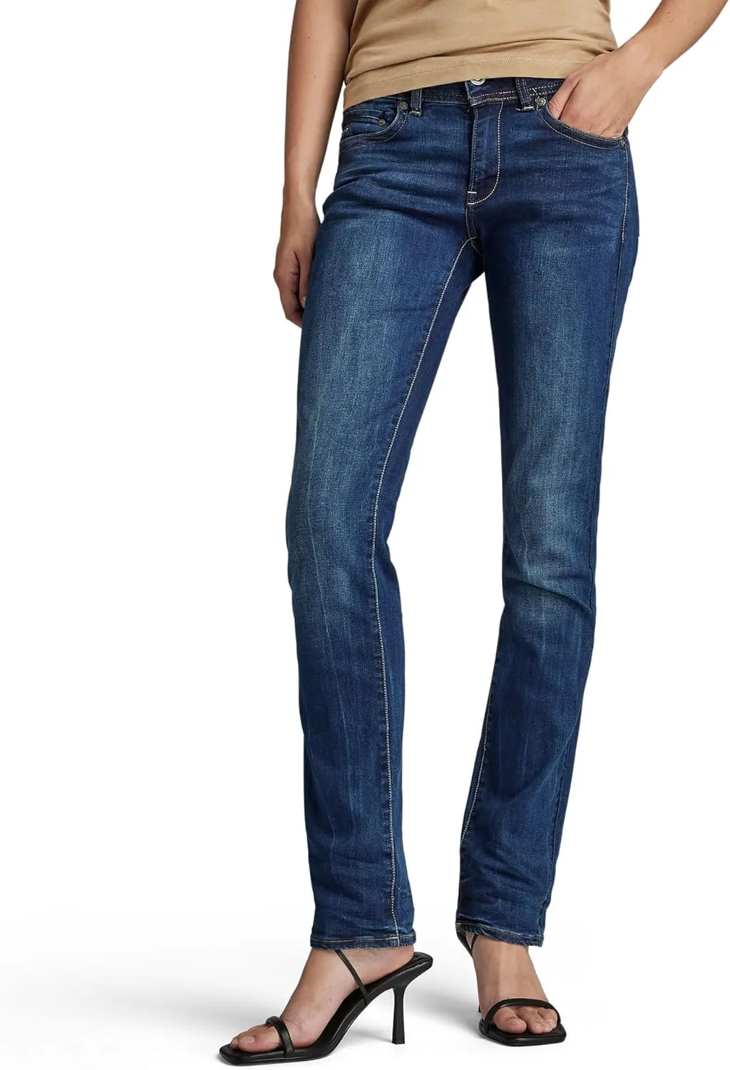 

G-Star Raw женские джинсы Midge Saddle Mid Rise Straight Fit