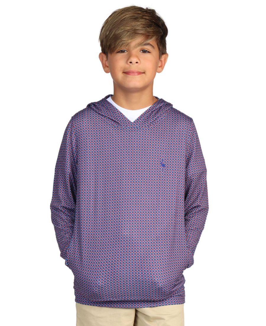 

Детская толстовка с принтом в виде футбольных мячей Tailorbyrd, Burgundy