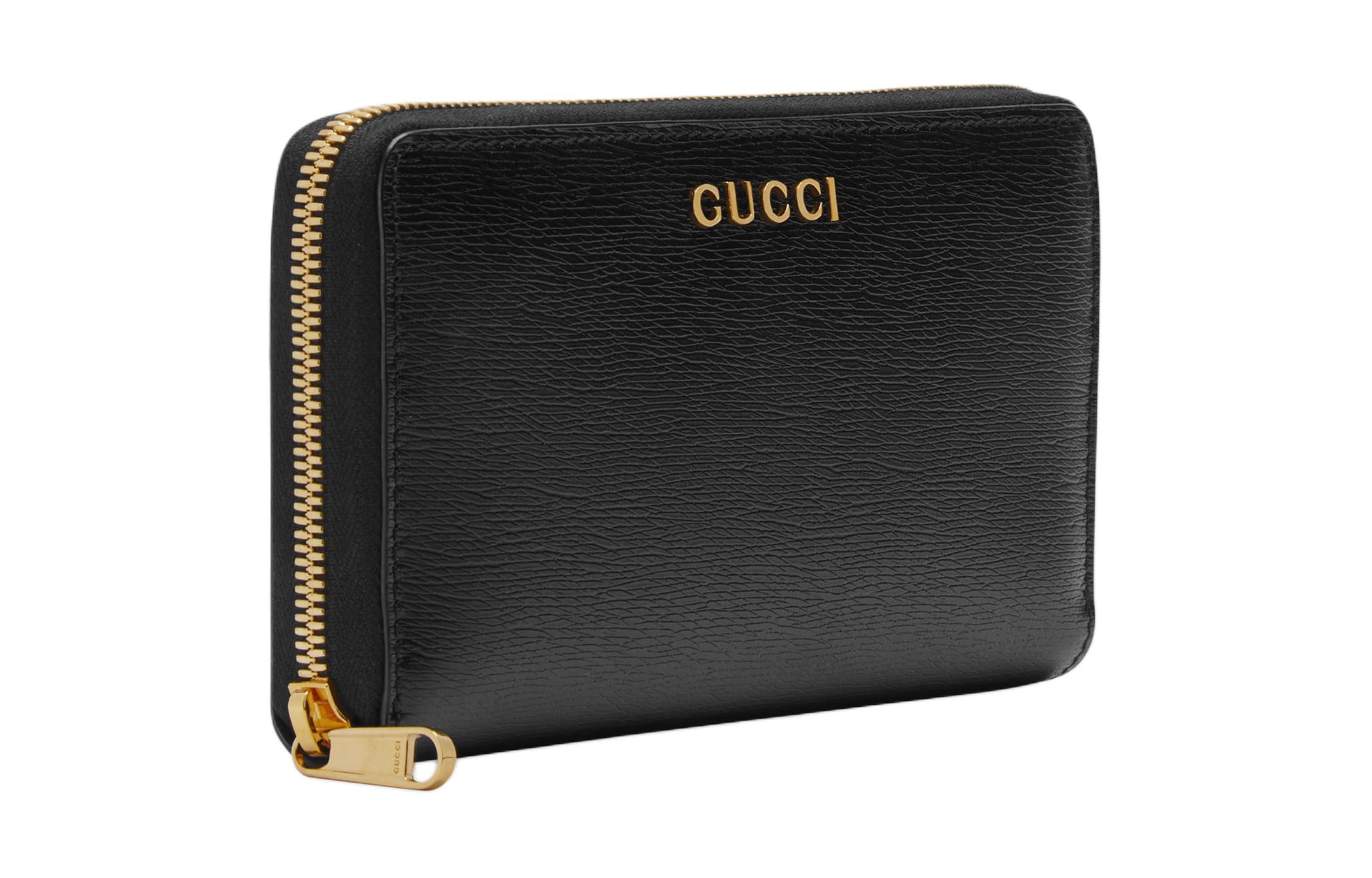 GUCCI Кожаный кошелек для женщин черный — фото 2