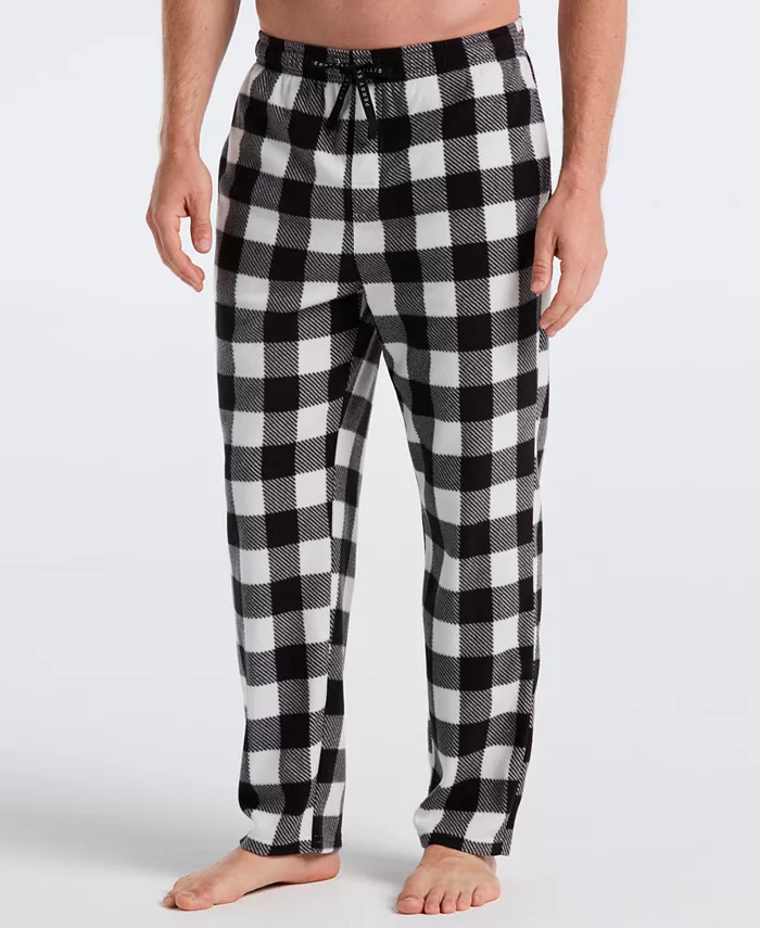 

Мужские флисовые брюки для сна в клетку Buffalo Plaid Perry Ellis Portfolio, белый