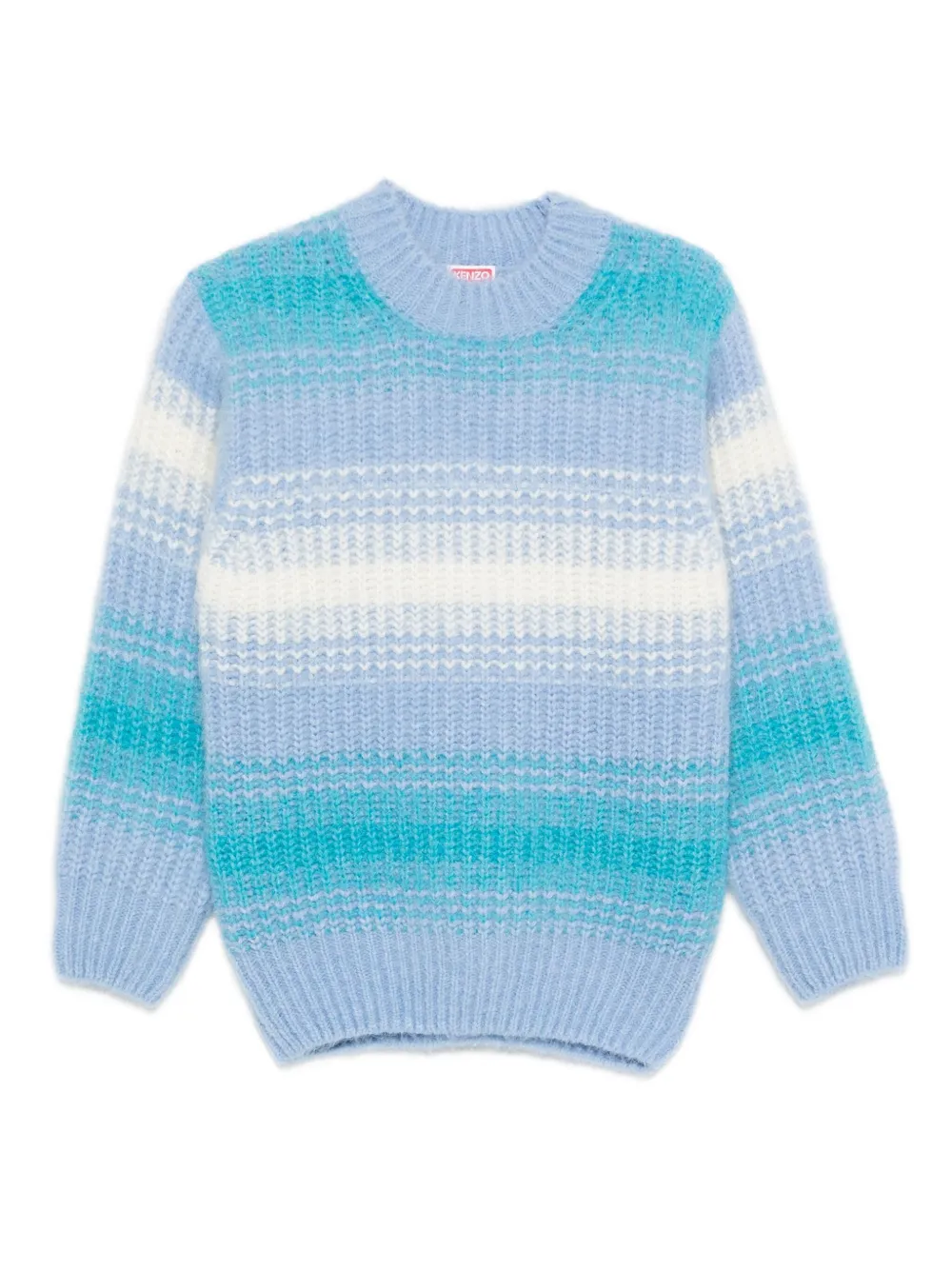 

Полосатый свитер с круглым вырезом KENZO, синий