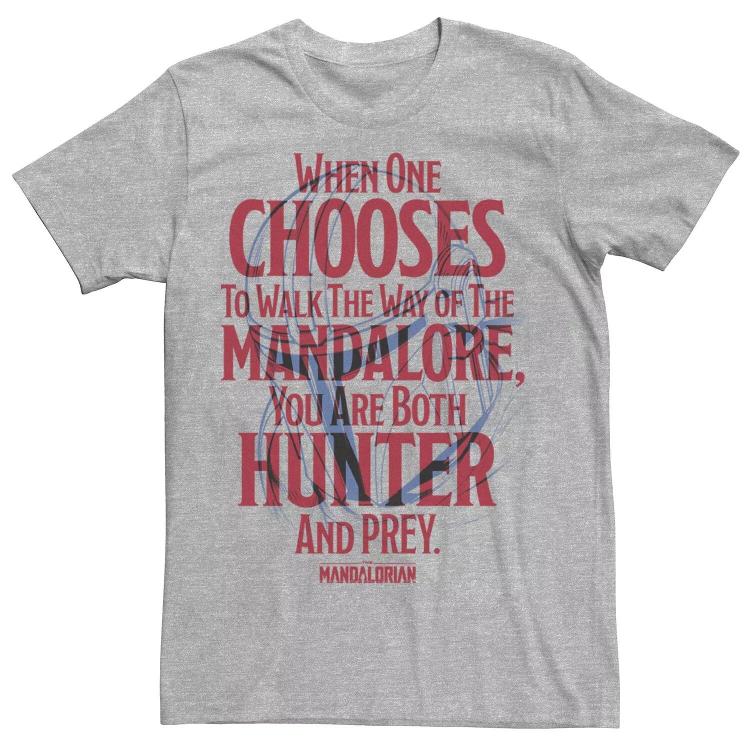 

Мужская футболка The Mandalorian You Are Both Hunter And Prey Star Wars