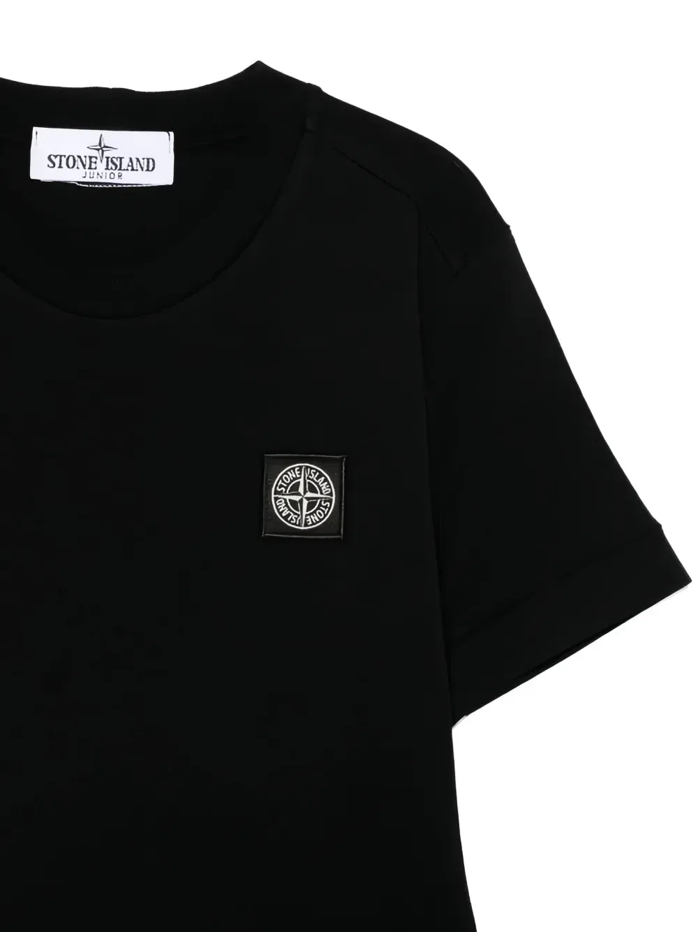 Футболка Patch Stone Island Junior, черный — фото 3