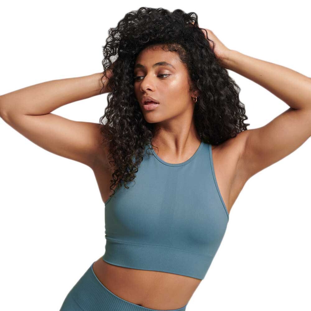 

Бюстгальтер Superdry Core Seamless Mid Impact, синий