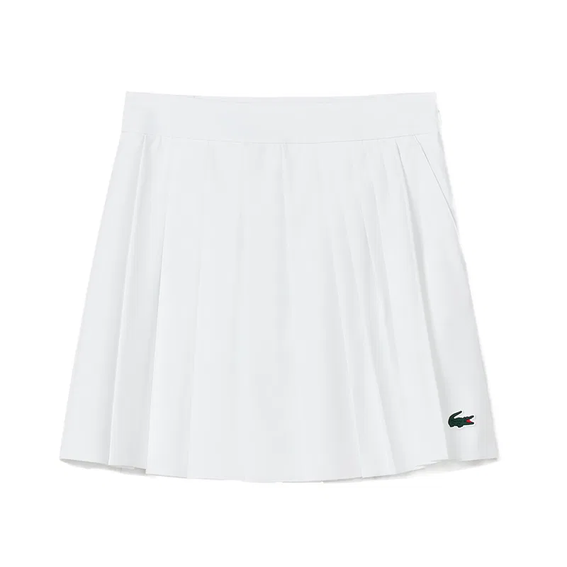 Теннисная юбка LACOSTE Women's Moderate, белая