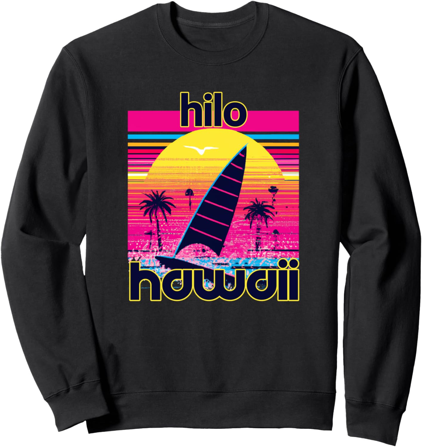 

Пляжная толстовка в стиле ретро 80-х, Хило Hilo Retro Beach Accessories, черный