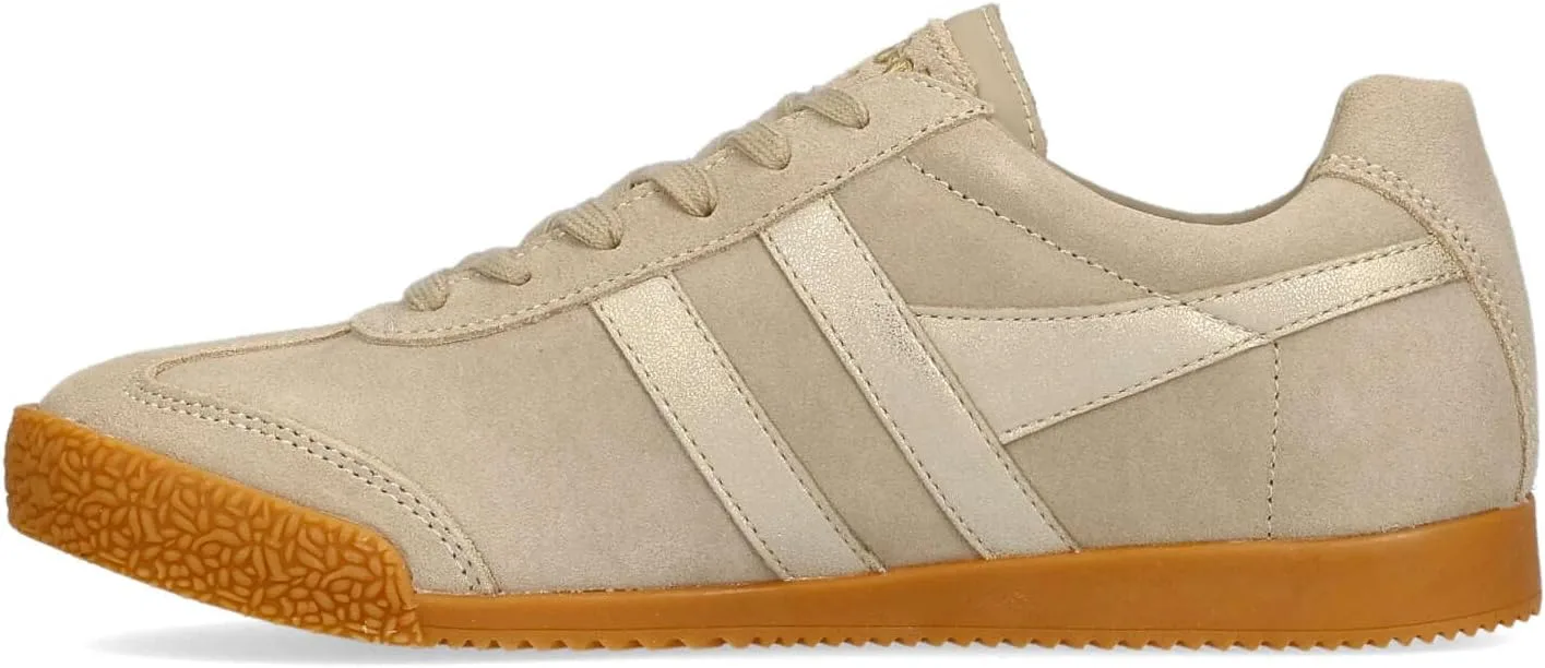 Кроссовки Gola Unisex Harrier Mirror Trainers, цвет пепельный/золотой/коричневый — фото 3