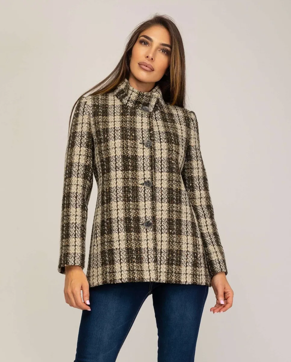 

Женская куртка с воротником и пуговицами Fsh, зеленый