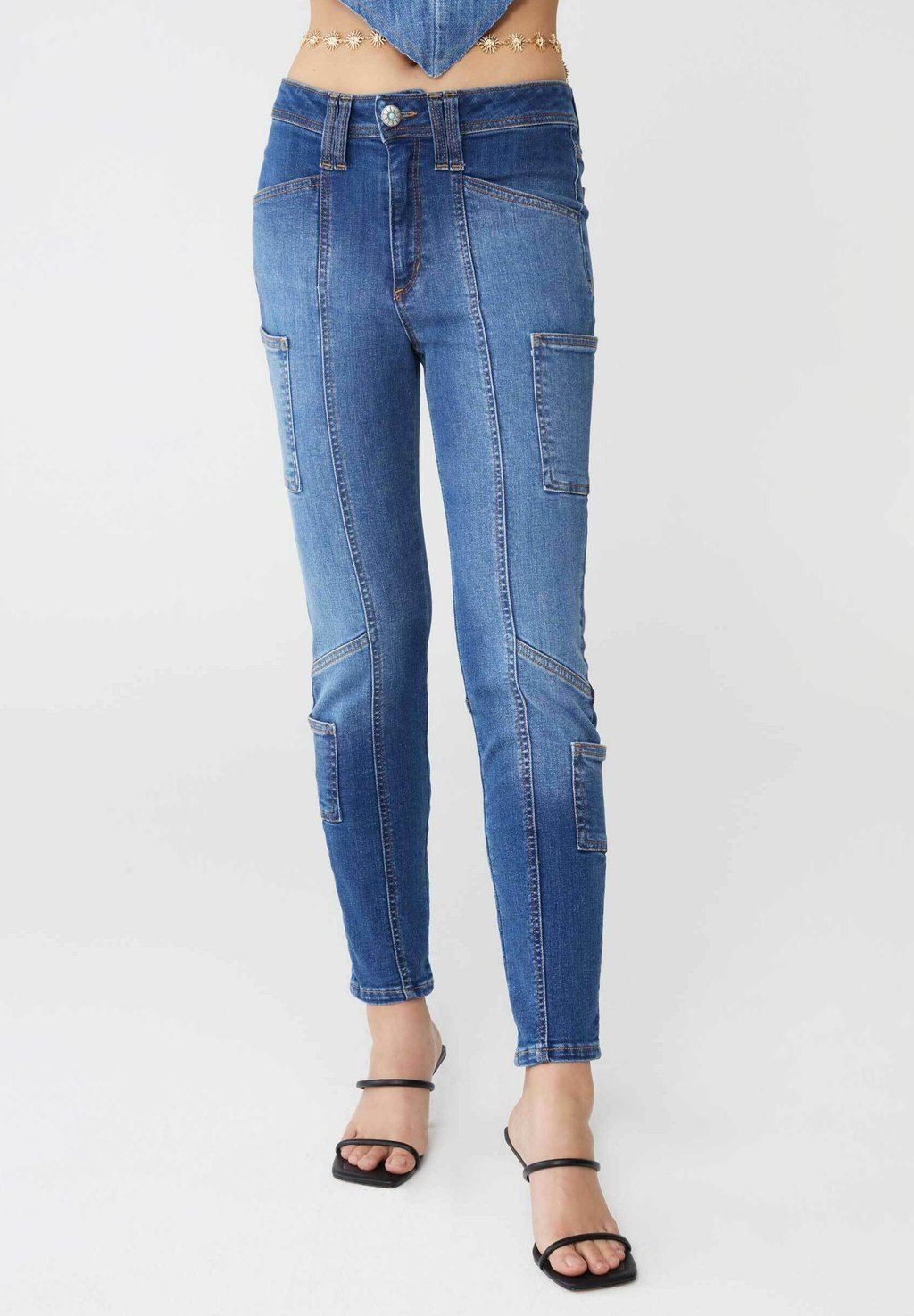 

Джинсы облегающего кроя AVIATOR Shaft, цвет Blu Denim