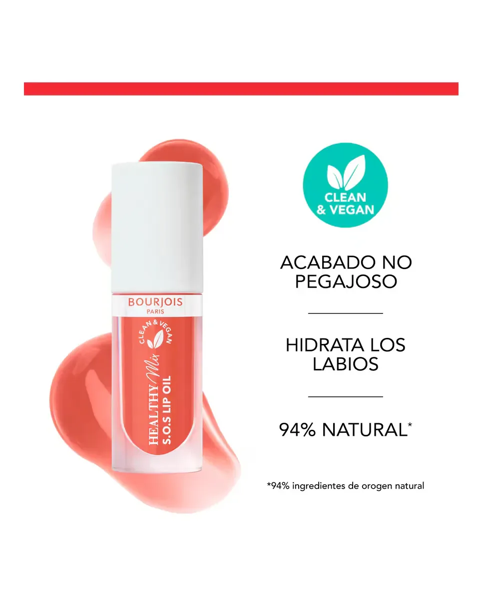 Масло для губ Healthy Mix S.O.S Lip oil 4,5 мл Bourjois, 05 - Coeur Cacao — фото 4
