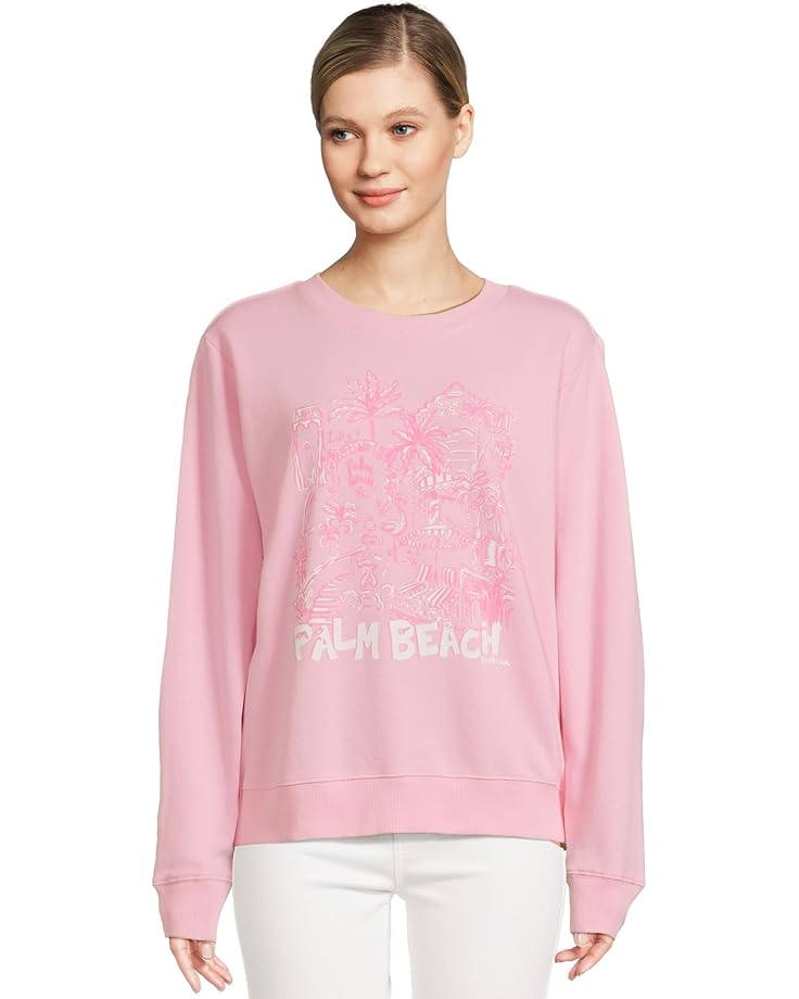 

Толстовка Lilly Pulitzer Ballad Long, цвет Conch Shell Pink Pb Playground Printed Sweatshirt