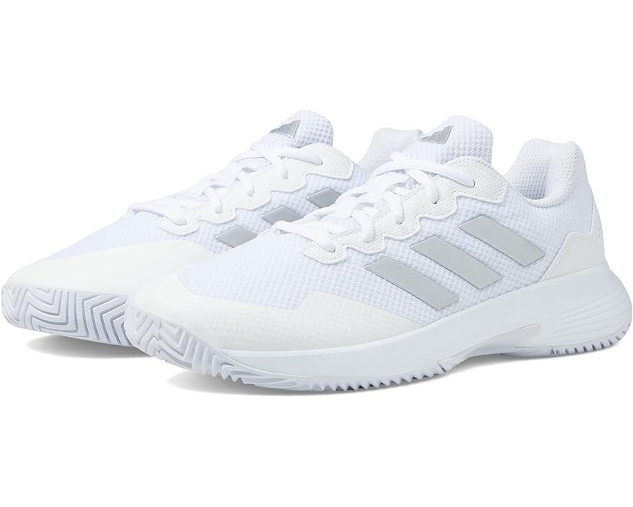 Кроссовки adidas GameCourt 2, цвет White/Silver Metallic