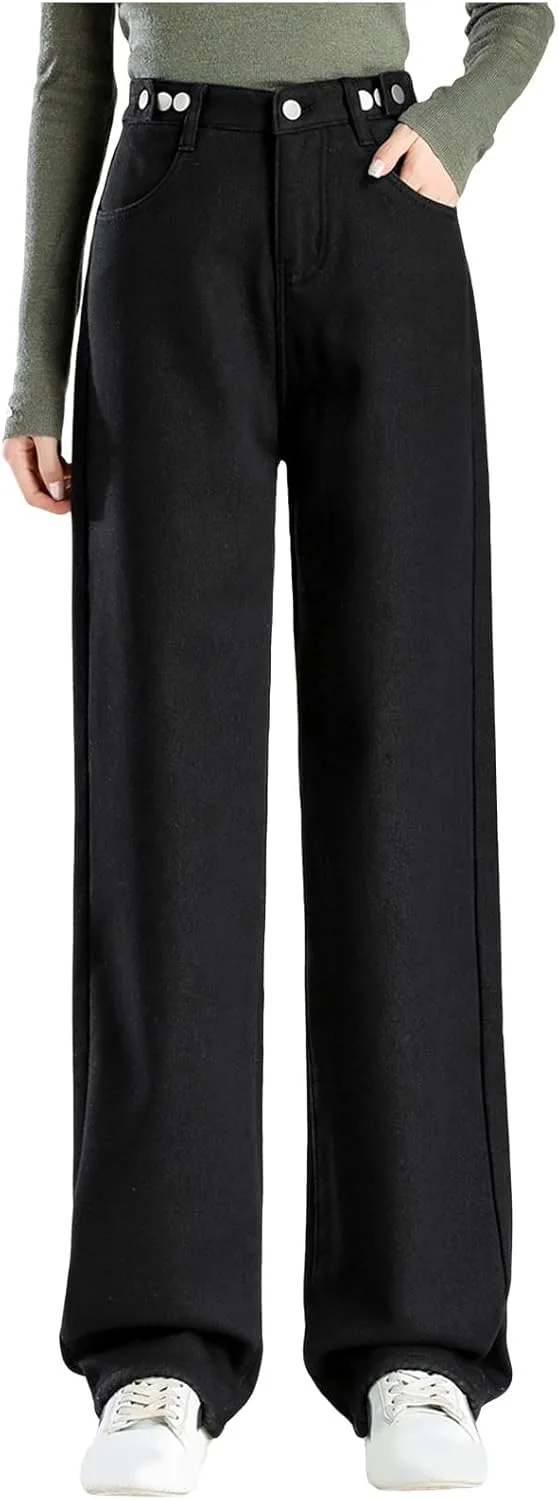 Женские джинсы Boyfriend Wide Leg High Waisted