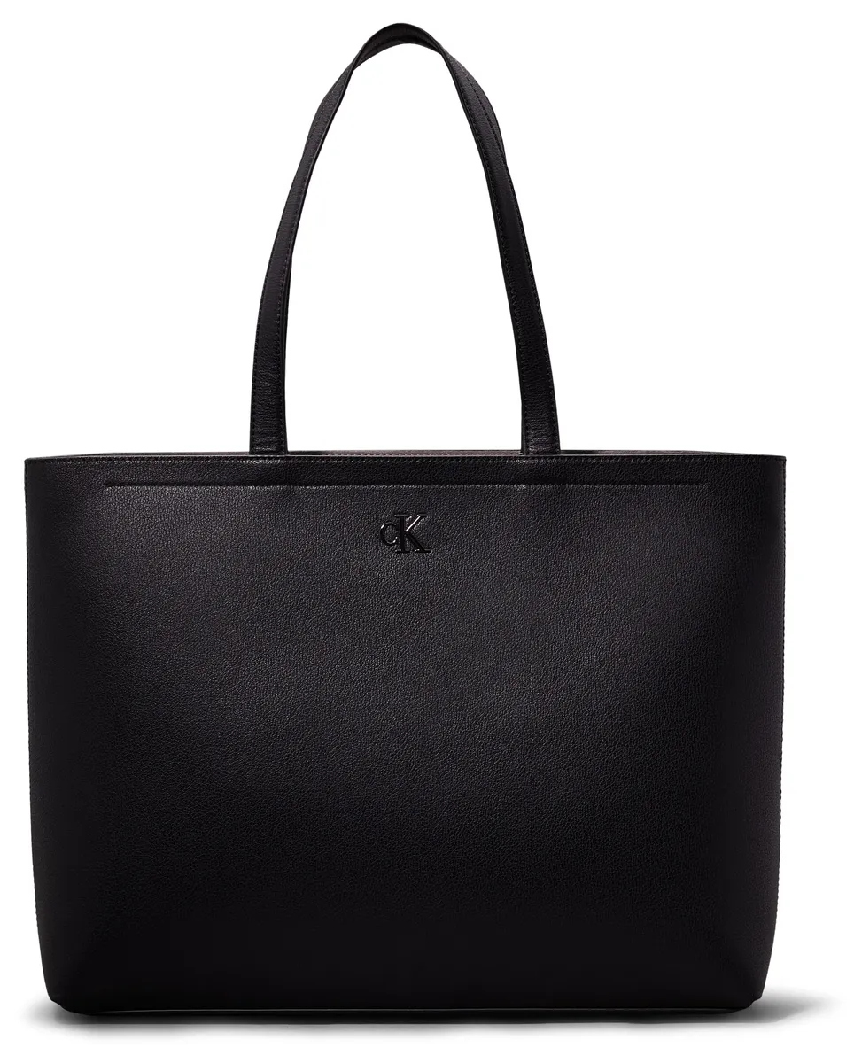 

Calvin Klein Jeans шоппер "MINIMAL MONOGRAM SLIM TOTE34", сумка женская через плечо, черный