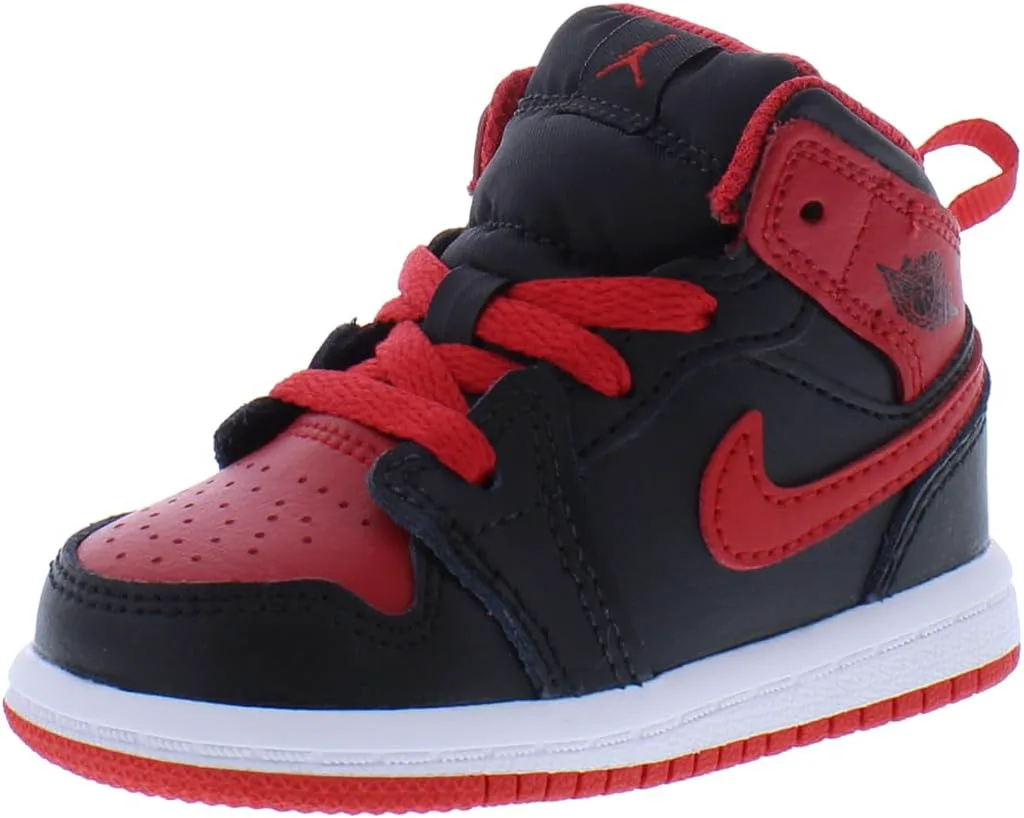 Мужские кроссовки Nike Jordan 1 Mid SE для мальчиков, красный — фото 3