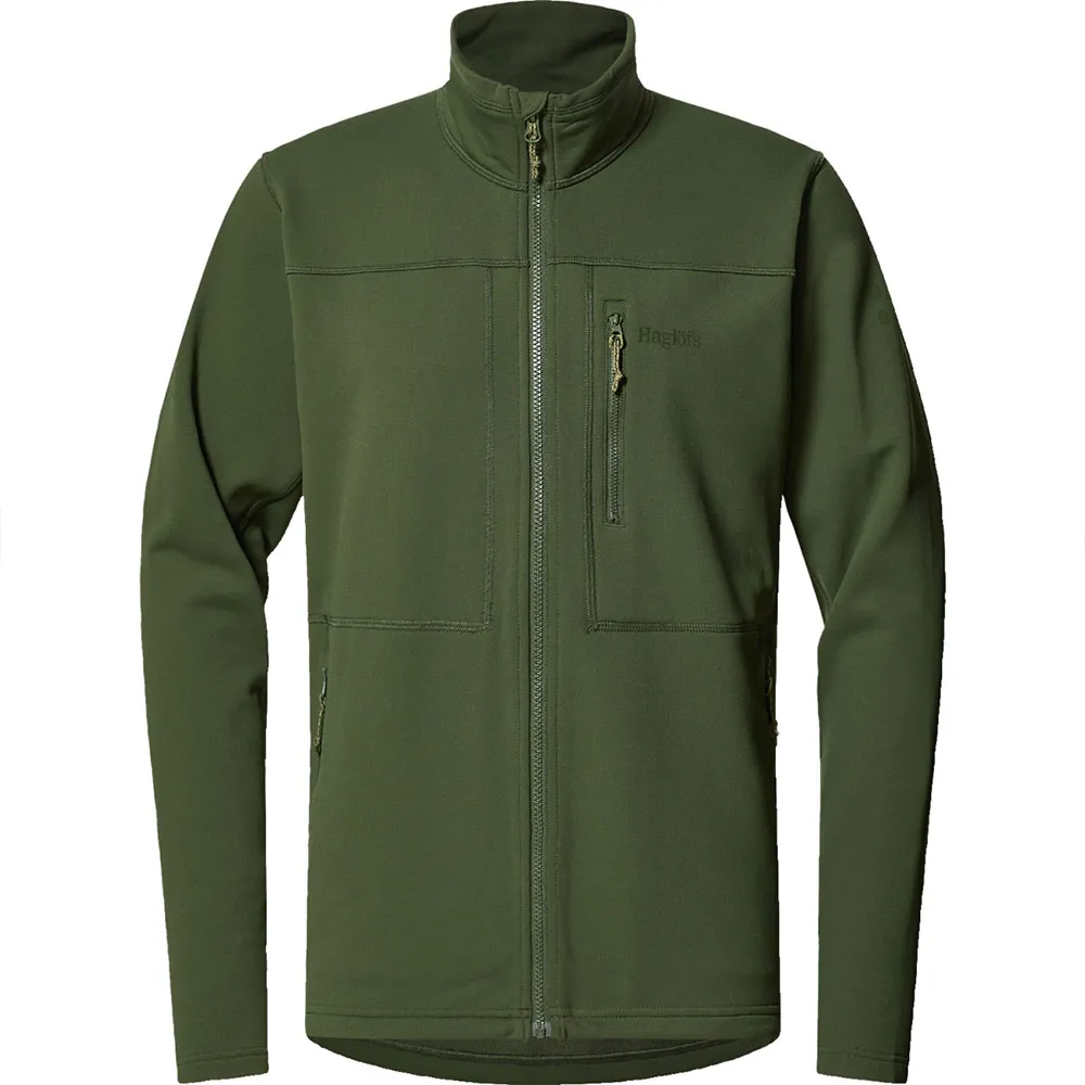 

Флис Haglöfs Rosson Mid full zip, зеленый