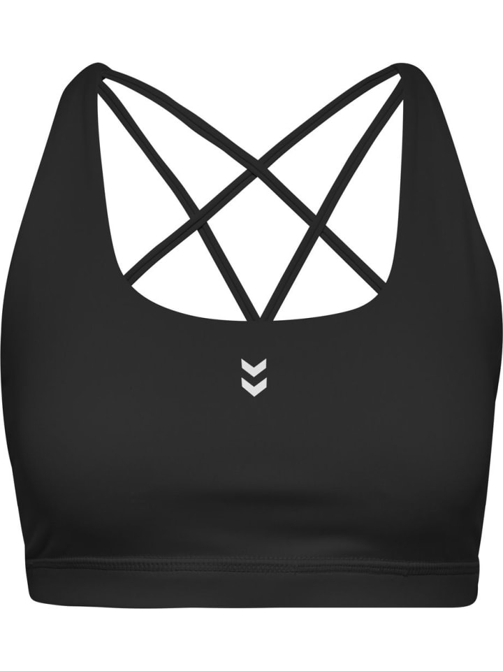 

Спортивный бюстгальтер Hiit Impact Strap Bra черного цвета Hummel