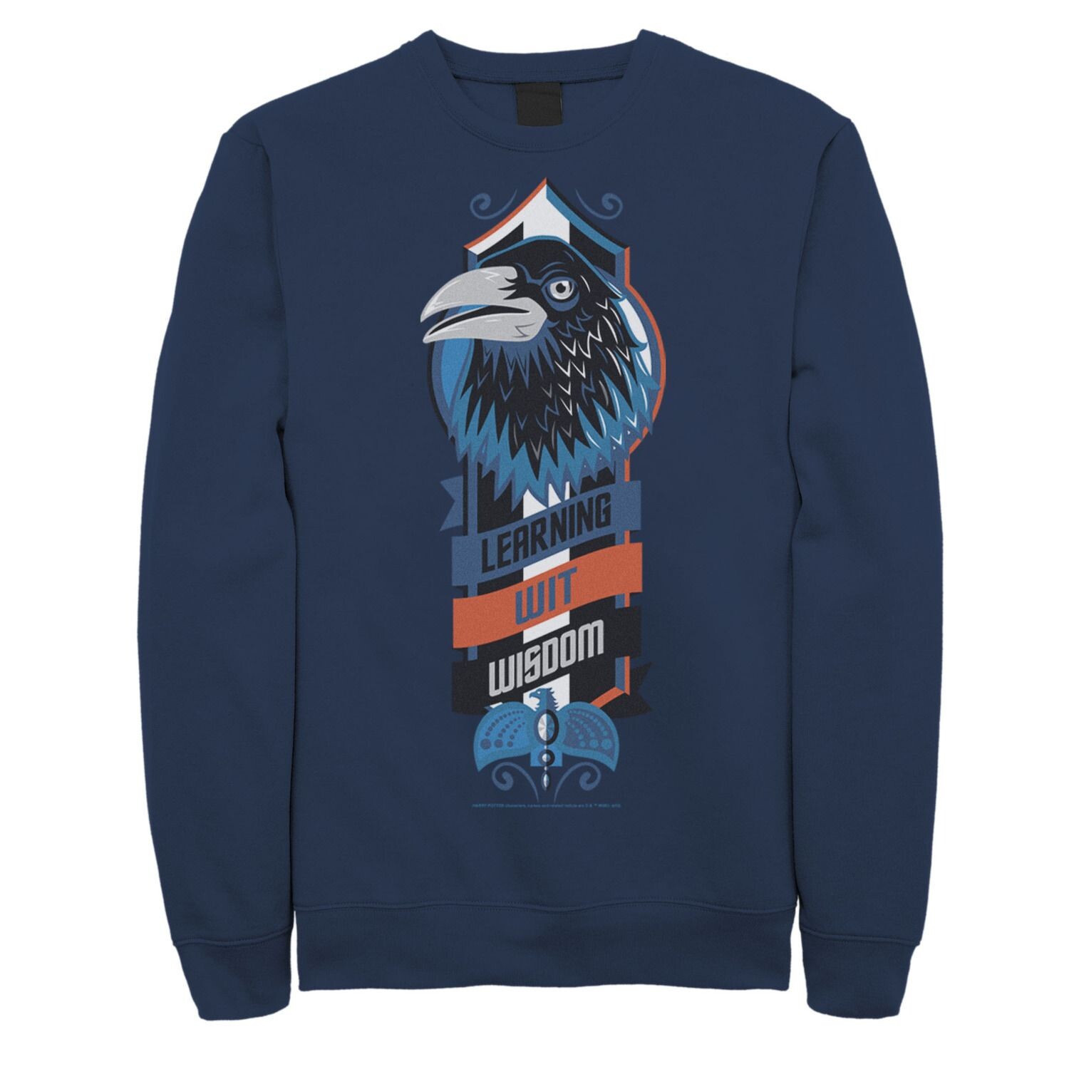 

Мужской флисовый пуловер с логотипом Ravenclaw Learning Wit Wisdom Harry Potter