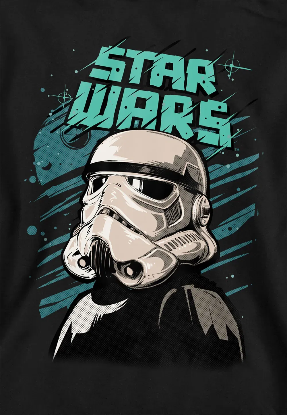 Детская худи Disney Star Wars Trooper Street Glare, черный — фото 2