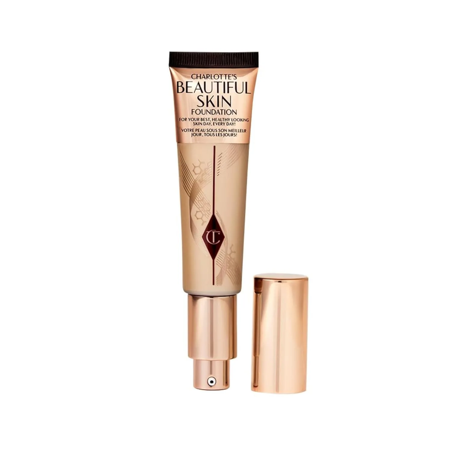Charlotte Tilbury Beautiful Skin тональный крем среднего покрытия с увлажняющим эффектом, 03 Cool - Fair with cool pink undertones
