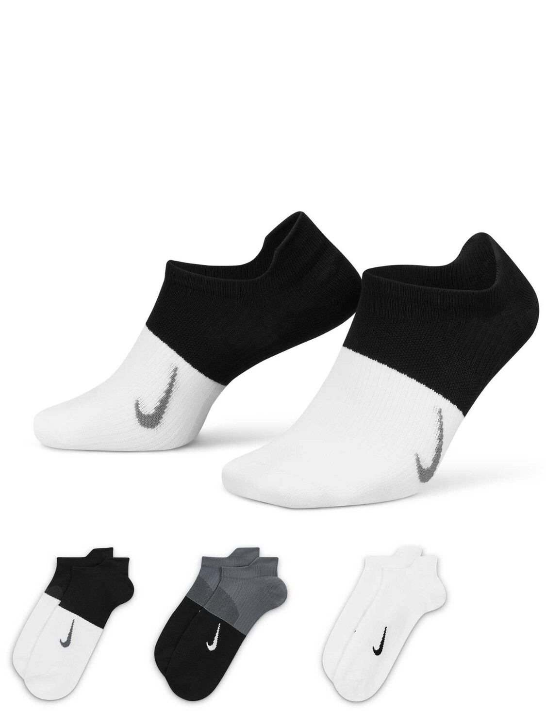 

Носки Nike W NK EVERYDAY PLUS LTWT NS 3PR, разноцветный