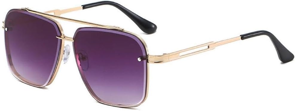 

Роскошные женские солнцезащитные очки, винтажные солнцезащитные очки большого размера, женские очки в винтажном стиле с защитой от УФ-излучения UV400 HVTVTLA, Gold-purple