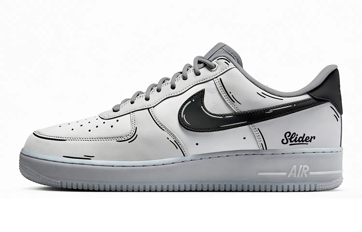 Кроссовки Nike Air Force 1 низкие серые