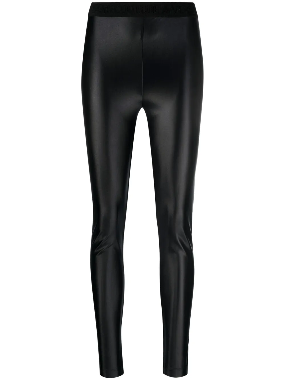 

Леггинсы с логотипом на поясе Versace Jeans Couture, черный
