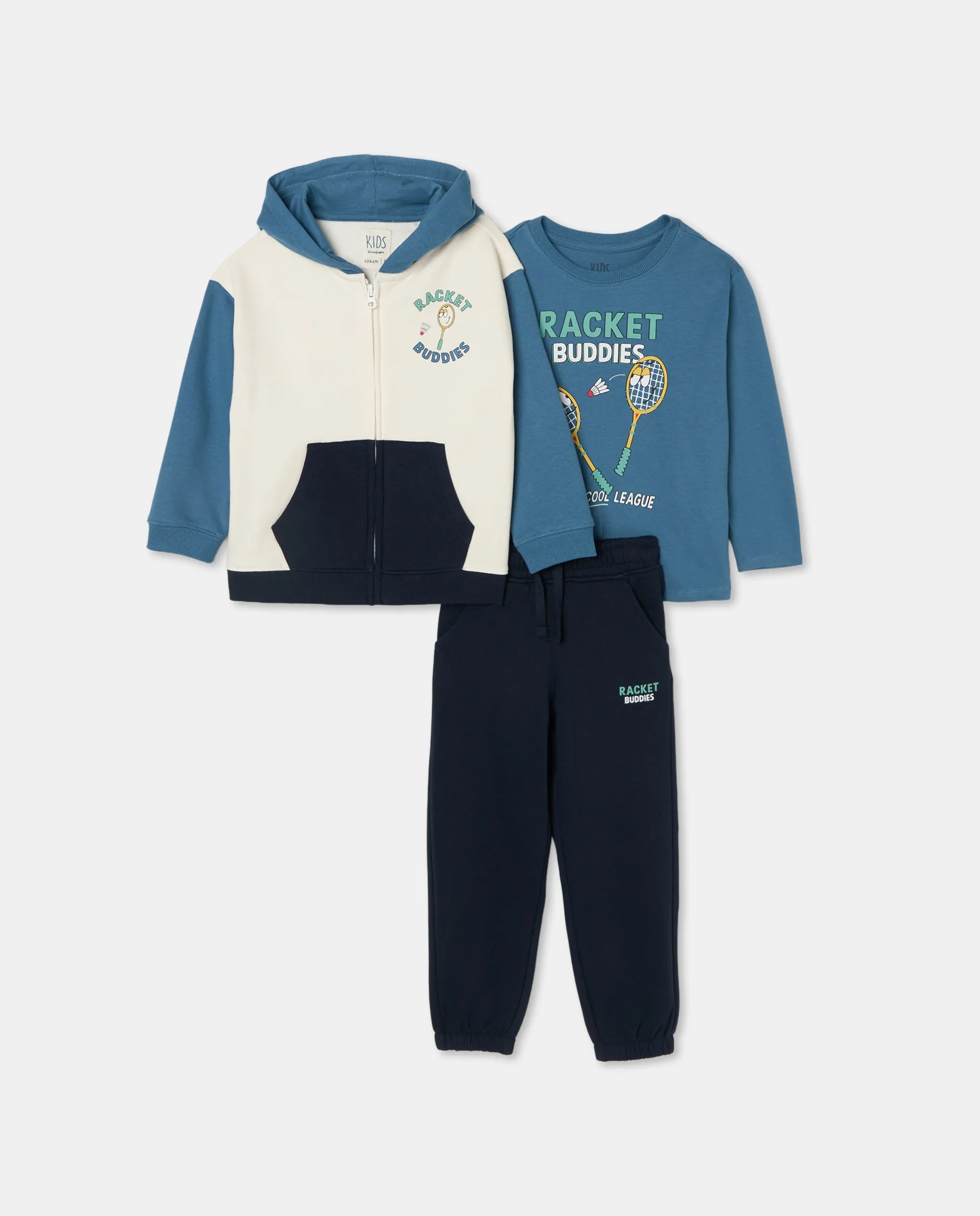 

Длинный комплект из 3 предметов фантазия полоски для мальчика Kids El Corte Inglés, синий