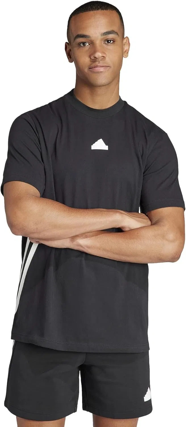 Футболка Adidas Future Icon с тремя полосками, черный