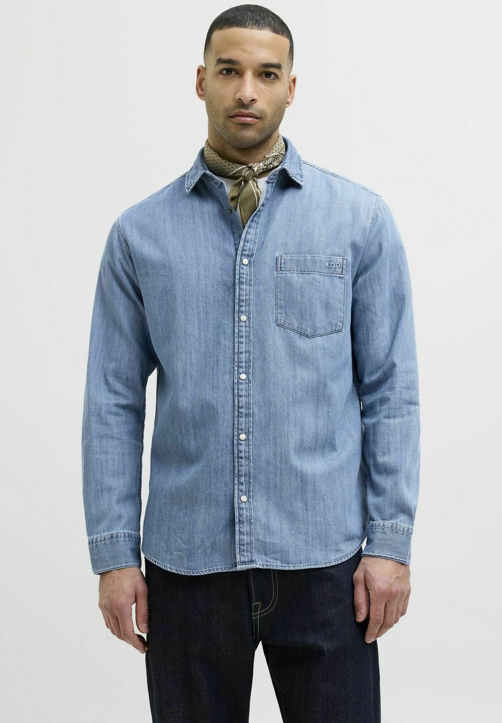

Рубашка R.D.D. ROYAL DENIM DIVISION, цвет Blue Denim