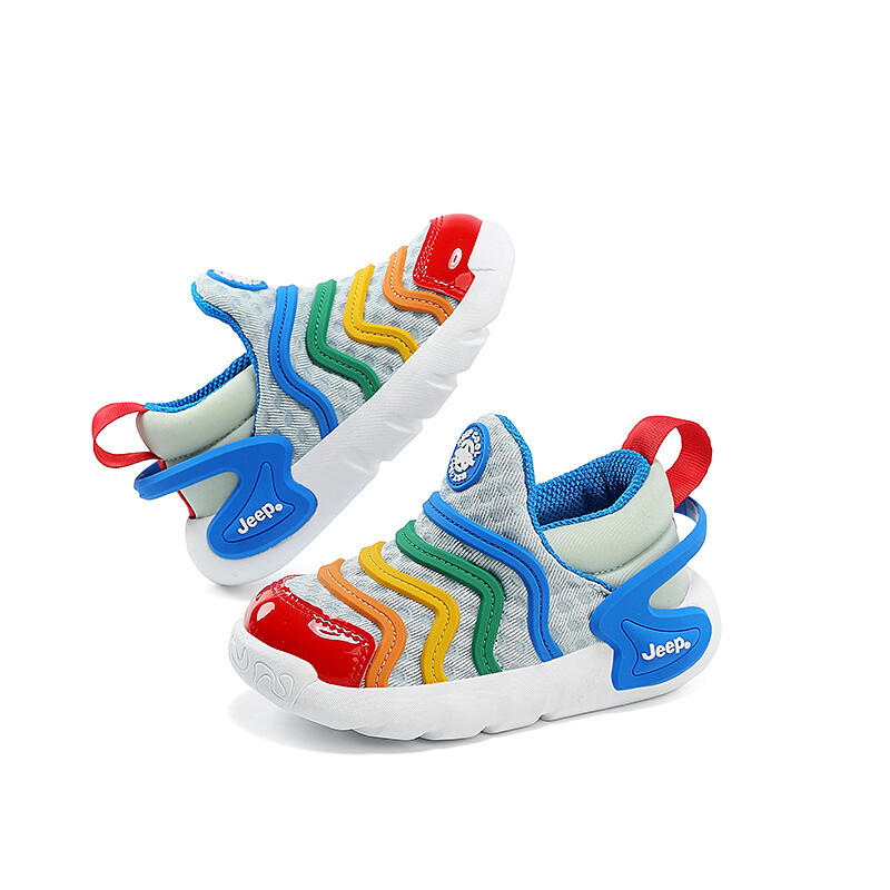 Кроссовки Jeep Toddler Shoes TD Low-top White/red, белый/синий — фото 4