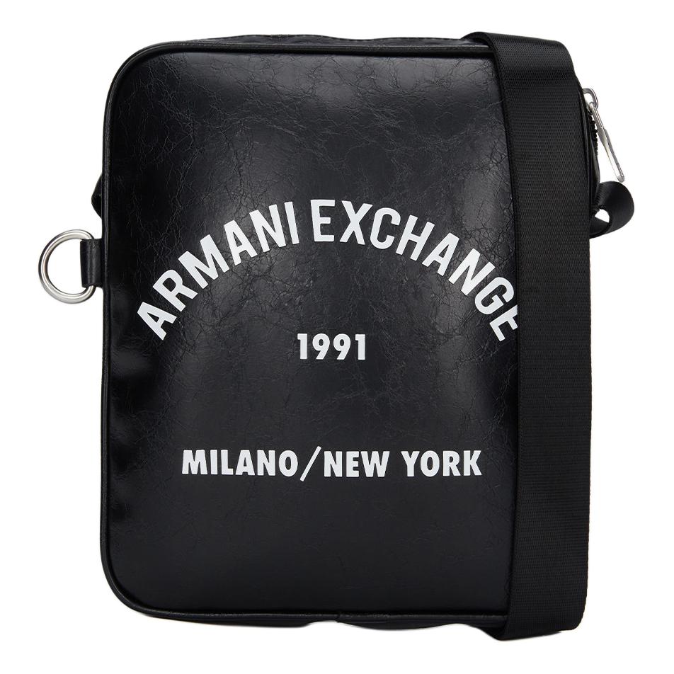 

ARMANI EXCHANGE Сумка-мессенджер AE PU Small Square Bag, через плечо, мужская, черная