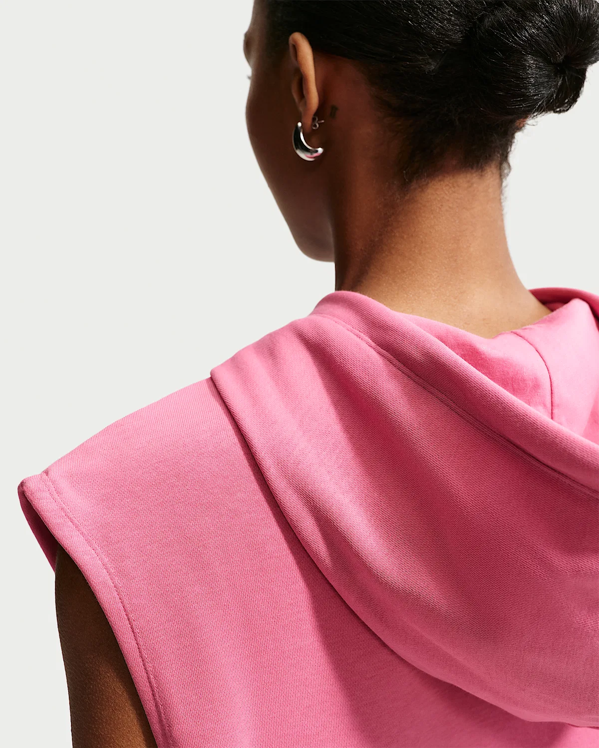 Женский топ без рукавов Nike Sportswear Phoenix Fleece, Peony/Sail — фото 2