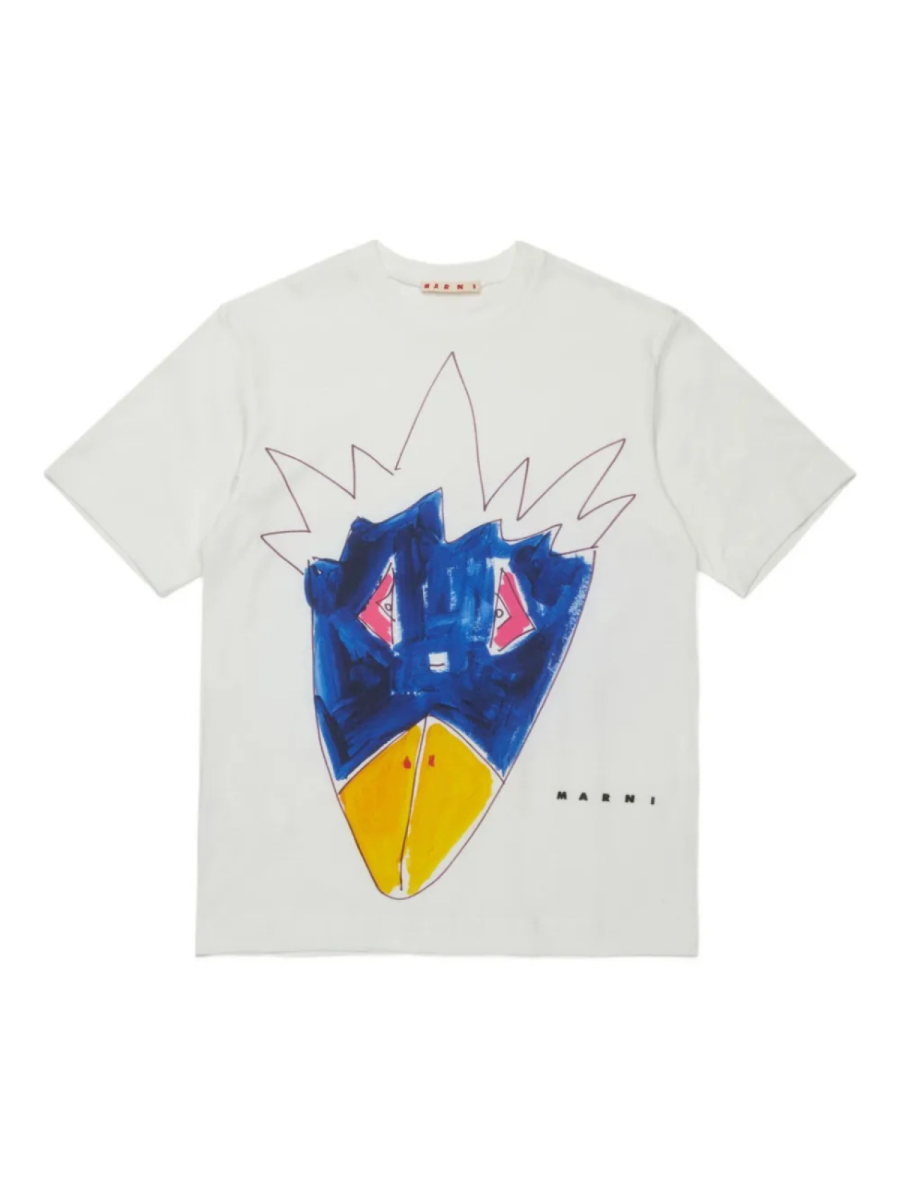 

Marni Kids базовая футболка, серый