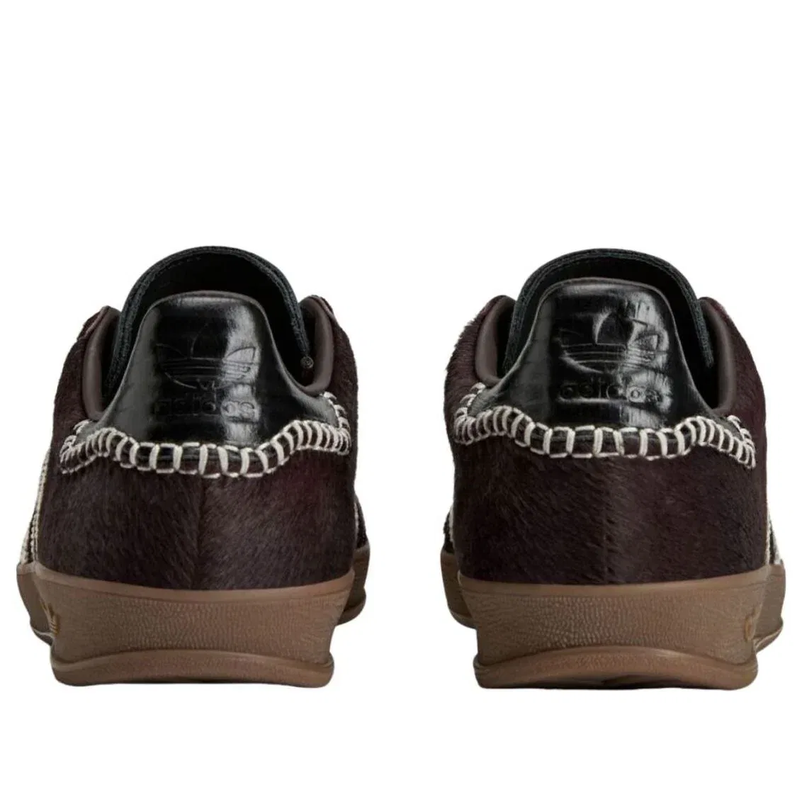 Кроссовки Adidas x Wales Bonner Gazelle Indoor 'Pony Hair' KK3640, коричневый — фото 4