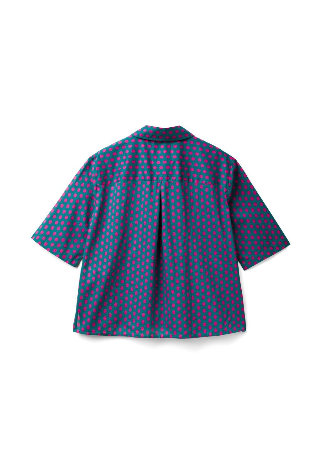 

Блузка на пуговицах SHORT SLEEVE PATTERNED United Colors of Benetton, синий