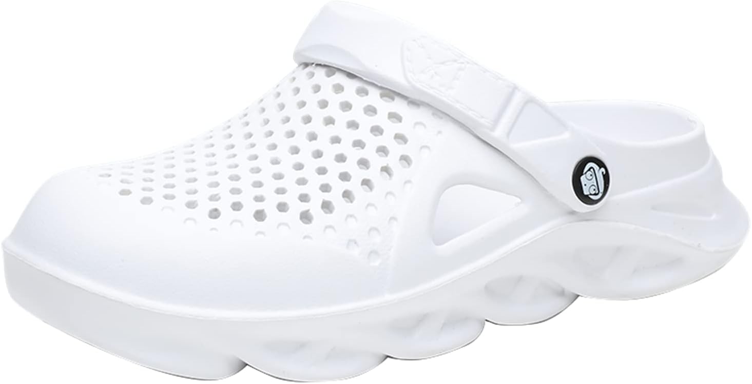 

Мужские босоножки MDPCX для купания, пляжные туфли, водонепроницаемая обувь, тапочки, прогулочные туфли, домашняя и туристическая обувь, дышащие сетчатые прогулочные мюли, кроссовки с открытой пяткой, обувь без шнурков, белый