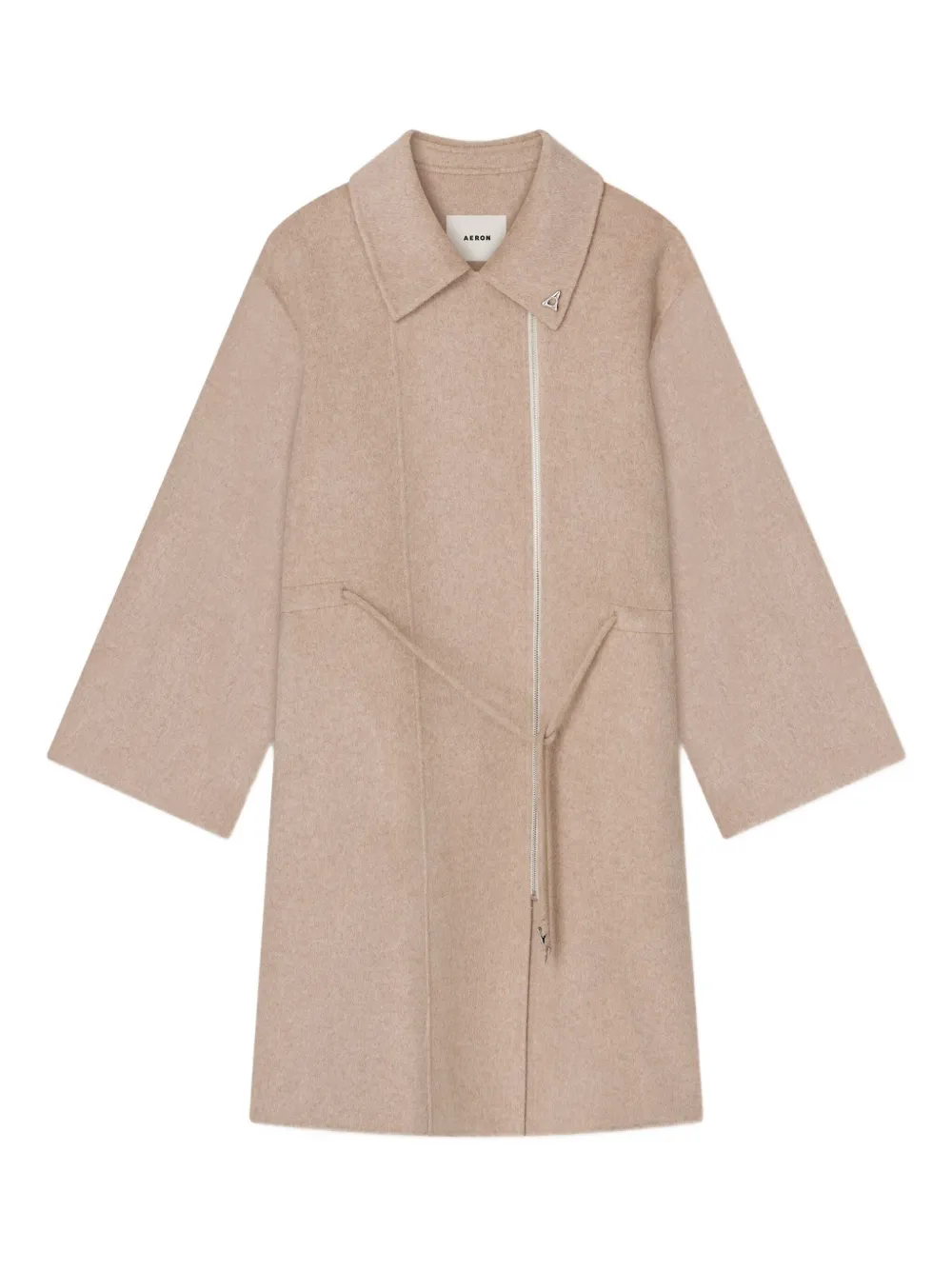 

Пальто на молнии с поясом AERON, нейтральный