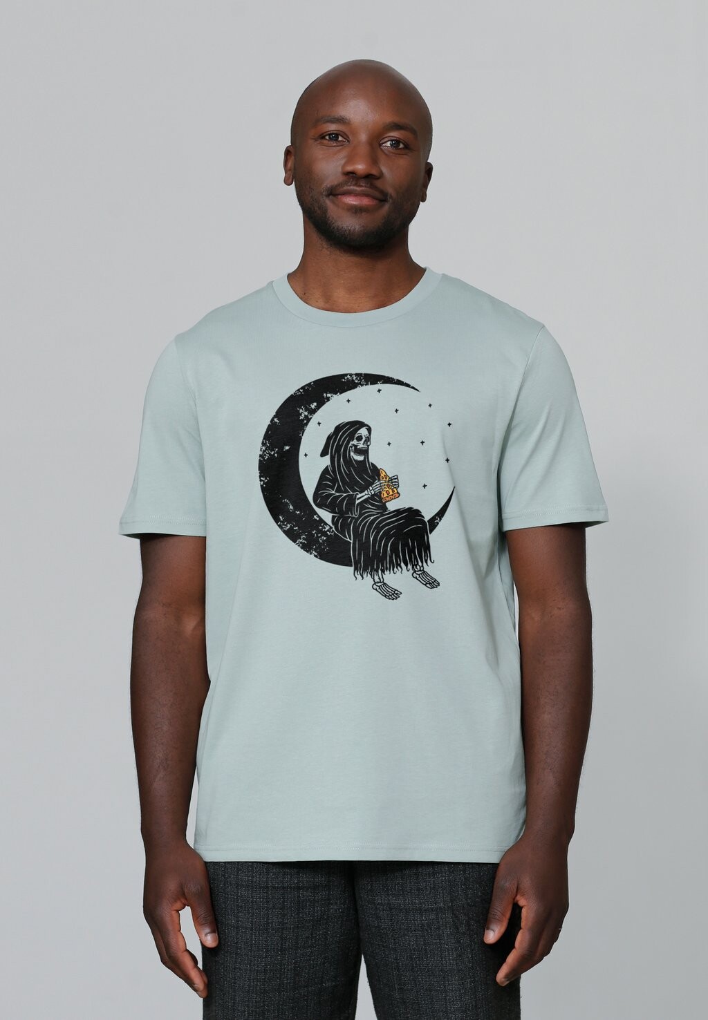 

Футболка с принтом PIZZA FOR LIFE watapparel, бирюзовый