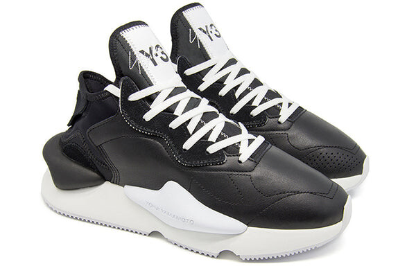 Кроссовки adidas Kaiwa Leather 'Black White', черный — фото 2