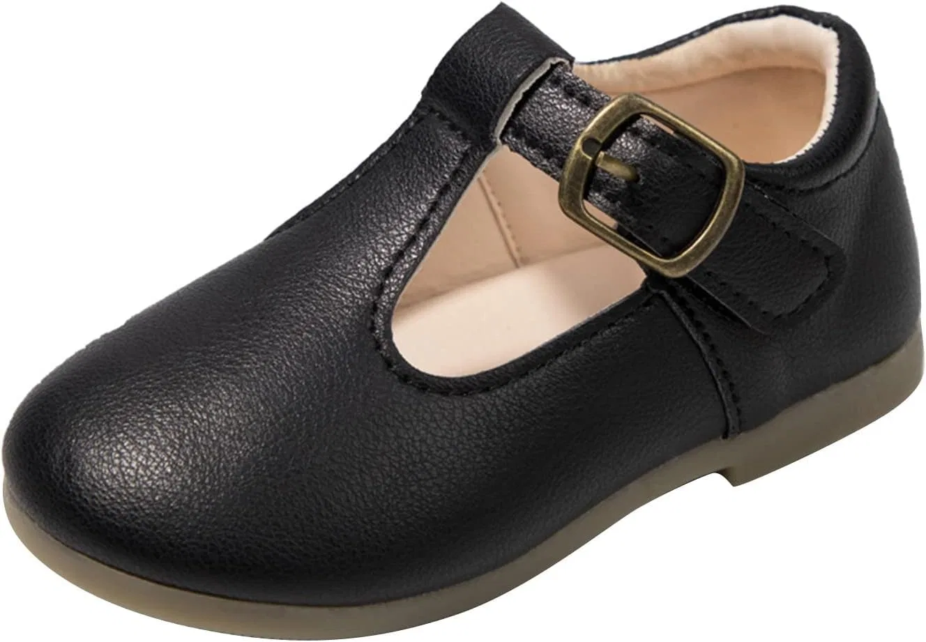 Ботинки T-Strap Ballet Flat, Girls, Black