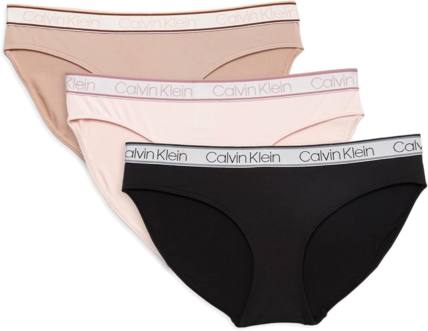 

Комплект из 3 женских бикини Calvin Klein, Bardo(Black(Qp2485-680)/B_P