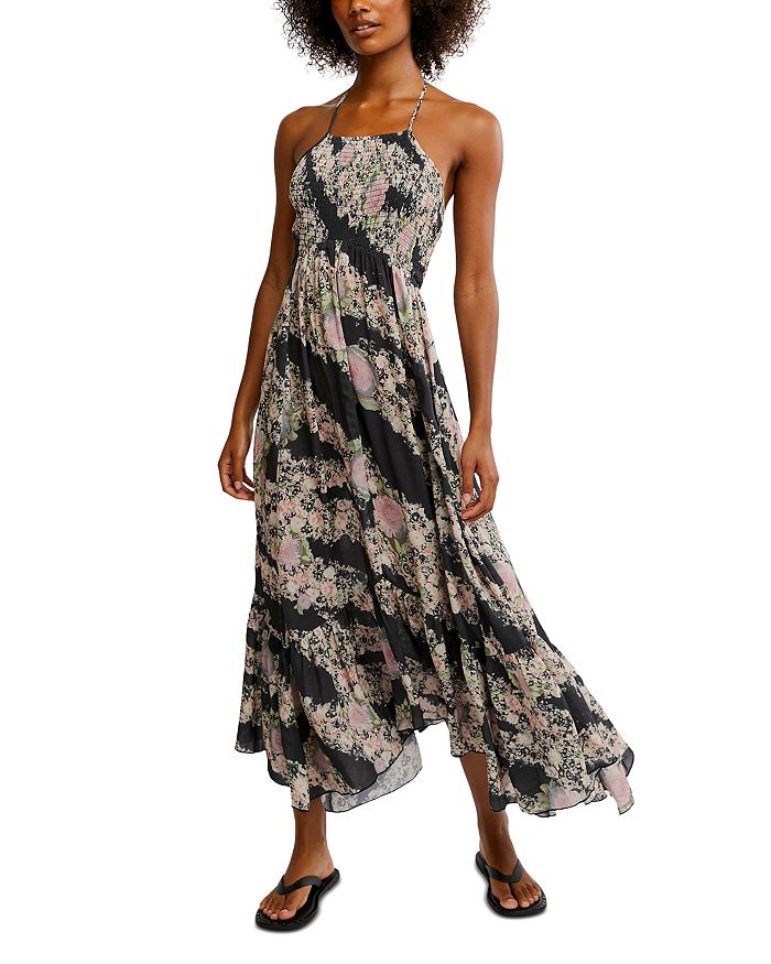 

Макси-платье с принтом "Heat Wave" Free People, серый