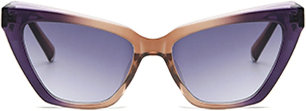 

Laureles Модные солнцезащитные очки «кошачий глаз» для женщин, солнцезащитные очки с градиентным фиолетовым оттенком для мужчин, очки для вождения, путешествий и активного отдыха, Purple Brown