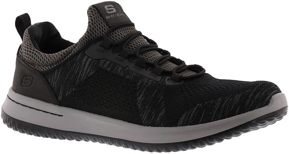 Мужские кроссовки свободного кроя Skechers Fit-delson-Brewton NIKE, Black — фото 2