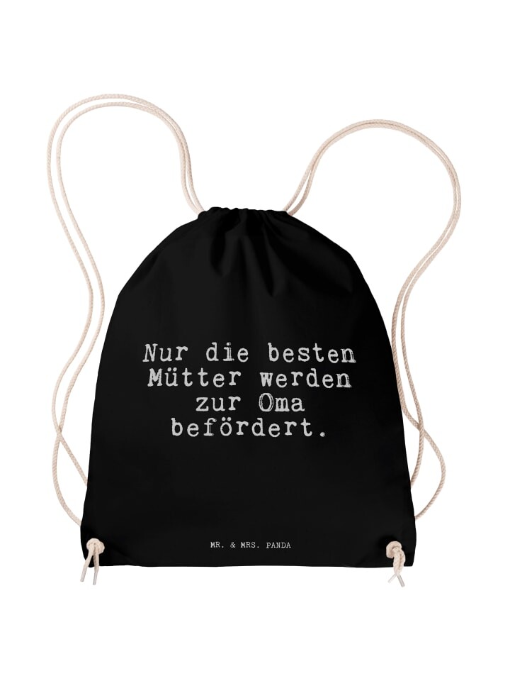 

Спортивная сумка Mr & Mrs Panda Sportbeutel Nur die besten Mütter, черный